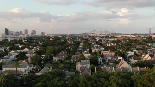 Antena Rua Revista Nova Orleans Louisiana — Vídeo de Stock