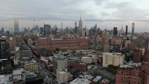 Aérea Del Centro Ciudad Nyc — Vídeo de stock