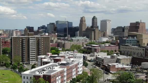 Aerial Soldiers Sailors Memorial Arch Brooklyn — Stock Video