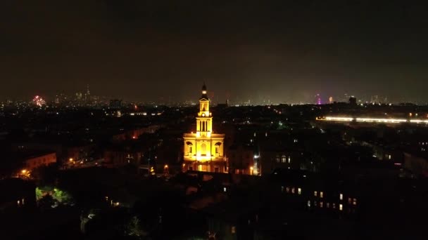 Antena Soldados Marinheiros Memorial Arco Brooklyn — Vídeo de Stock