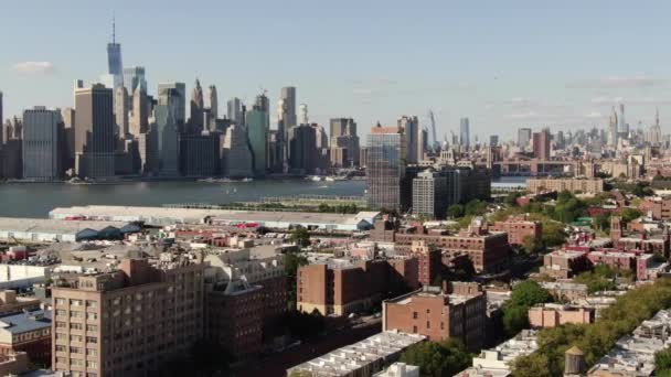 Aerial Soldiers Sailors Memorial Arch Brooklyn — Stock Video