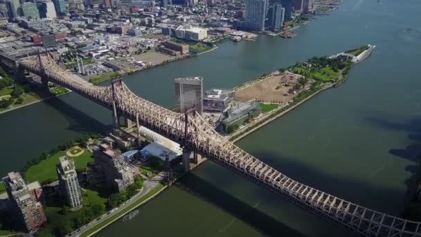 Antenn Soldater Och Sjömän Minnesmärke Båge Brooklyn — Stockvideo