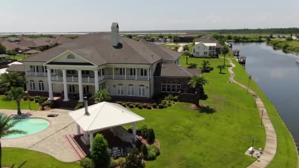 Aérienne Maisons Banlieue Louisiane — Video