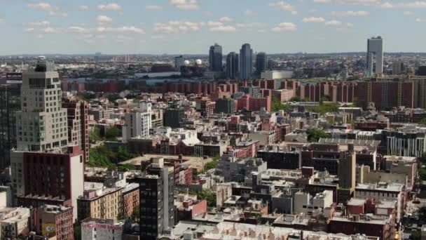 Aerial Lower East Side Manhattan — Stock Video