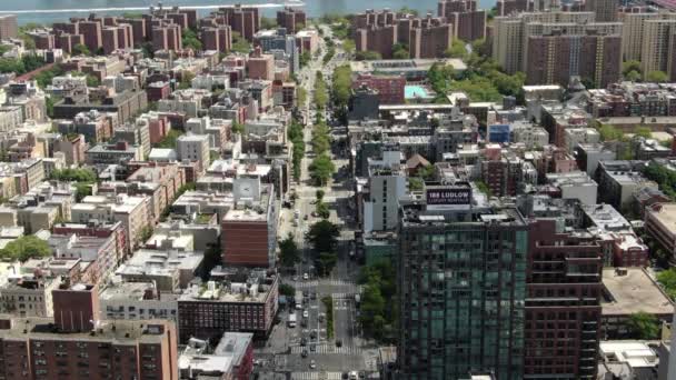 Aerea Del Lato Est Inferiore Manhattan — Video Stock