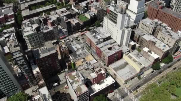 Antena Lado Leste Inferior Manhattan — Vídeo de Stock
