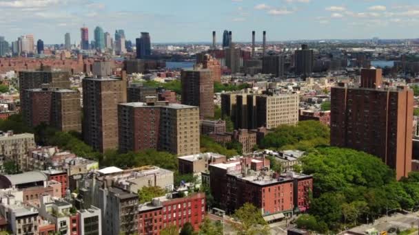 Aerial Lower East Side Manhattan — Stock Video