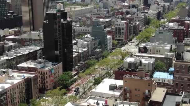 Antena Dolnej Wschodniej Strony Manhattanu — Wideo stockowe