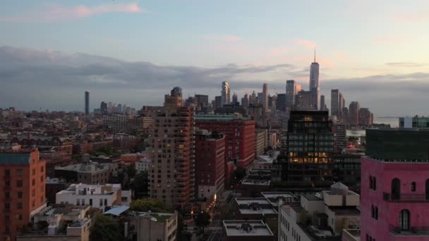 Antena Distrito Embalagem Carne Nyc — Vídeo de Stock