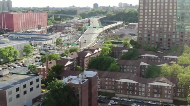 Antenne Van Turnpike Jersey City Nieuwe Trui — Stockvideo