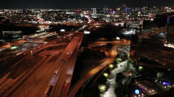 Dallas Middle Texas Night — стокове відео