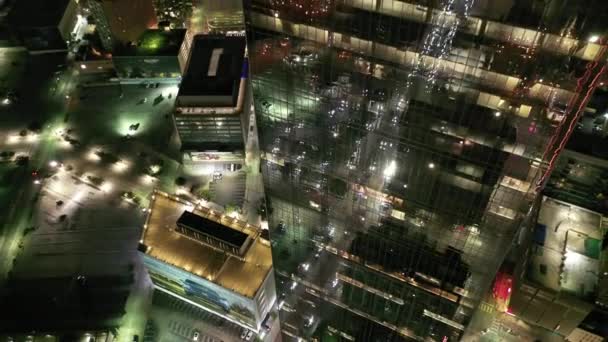 德克萨斯闹市区的夜晚 — 图库视频影像