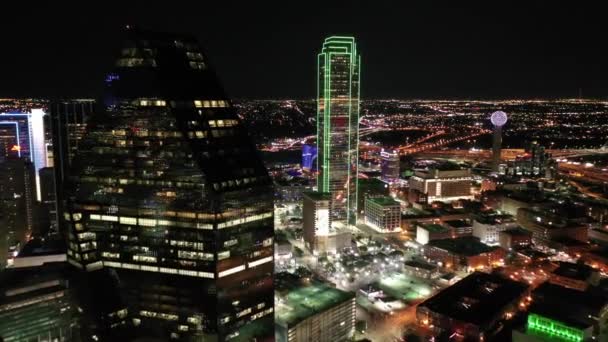 Centro Dallas Día Despejado — Vídeo de stock