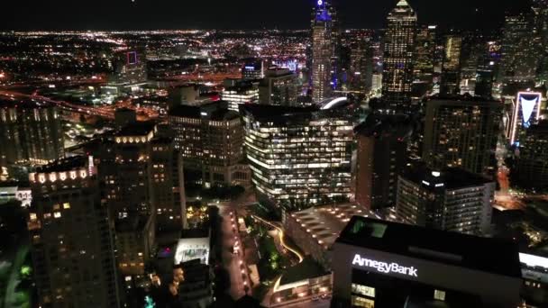 Video Noche Centro Dallas — Vídeo de stock