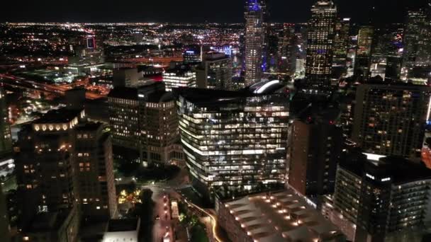 Wideo Centrum Dallas Nocy — Wideo stockowe