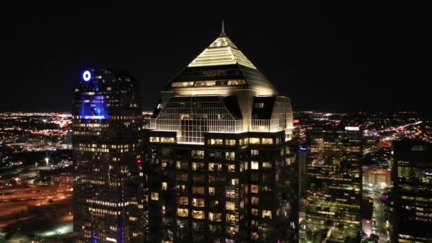 Dallas Şehir Merkezinin Günbatımının Videosu — Stok video