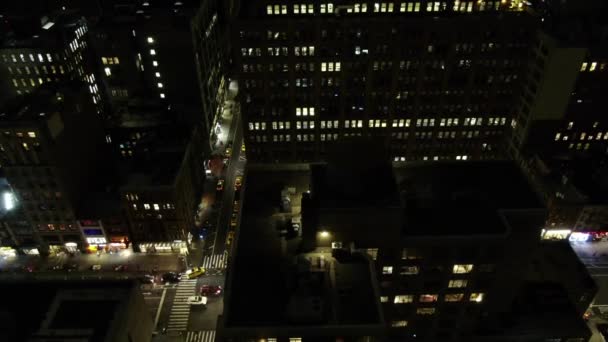 Downtown Nyc Tijd Verval — Stockvideo