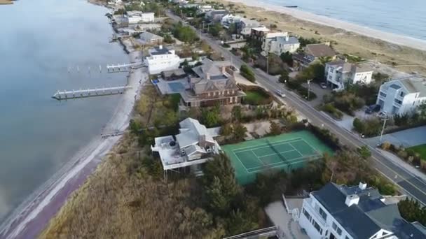 Hamptons Casas Apartamentos Duna Carretera — Vídeo de stock