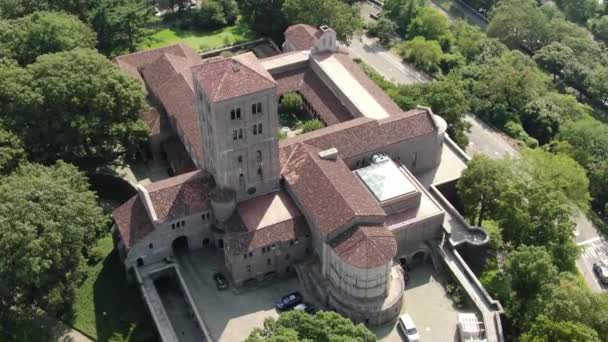 Βίντεο Από Inwood Cloisters Εναέρια — Αρχείο Βίντεο