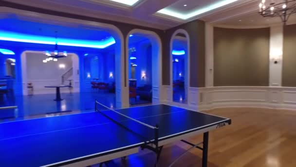 Mansion Finished Basement Game Room Gym Bar — Stock Video