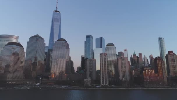 Video Nyc Downtown Arhitecture — Stock Video