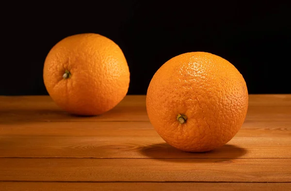 Naranjas Frescas Mesa Madera — Foto de Stock
