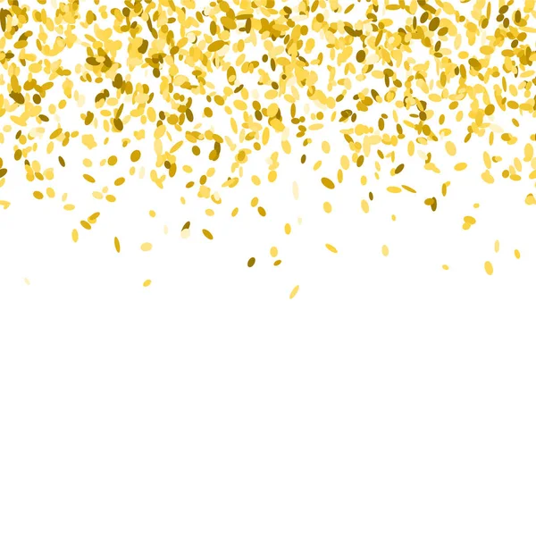 Golden confetti background. — Stock Vector