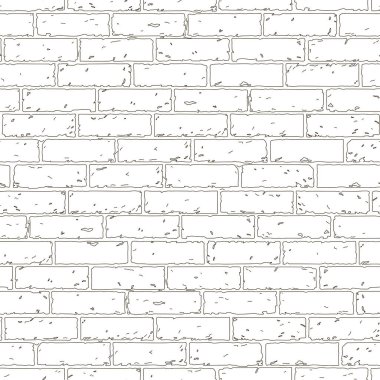 tuğla duvarın vektör illüstrasyonu.