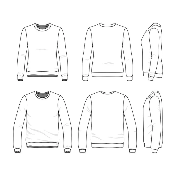 Conjunto de sudaderas . — Vector de stock