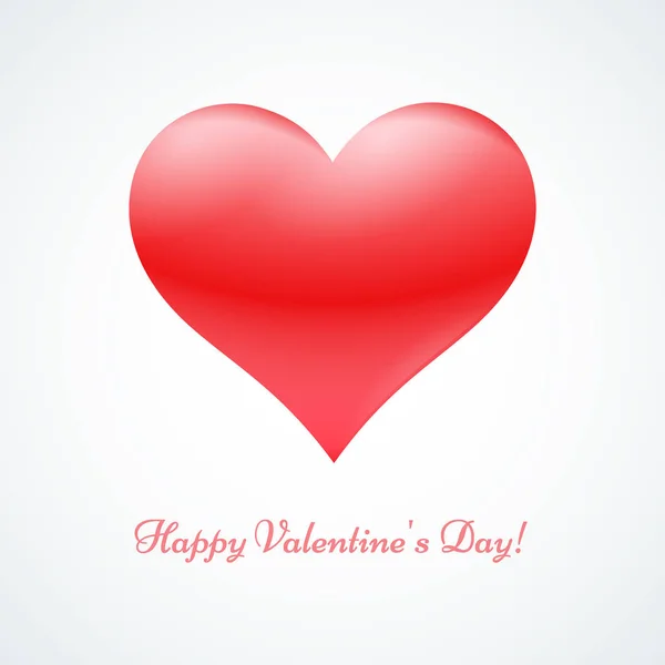 Red valentine heart — Stock Vector