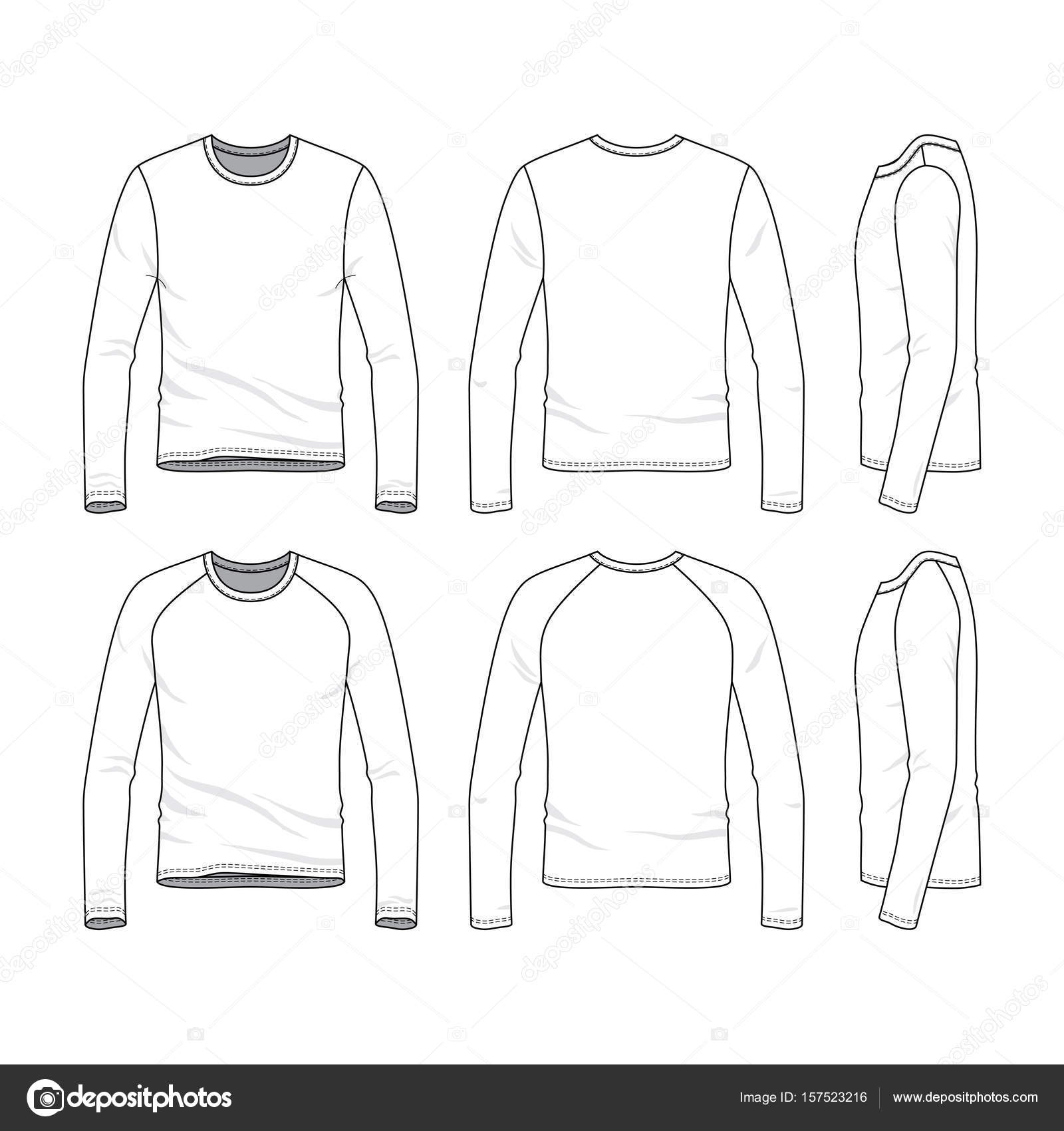 Vector templates of blank tee — Stock Vector © aunaauna2012 #157523216