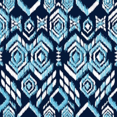 Dikişsiz desen Aztek tarzı. Tekstil, duvar kağıdı, kart veya ambalaj kağıdı için yazıcı renkli.