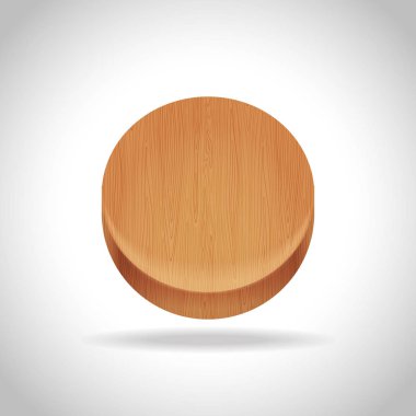 Degrade arka plan üzerinde ahşap app simgesi.