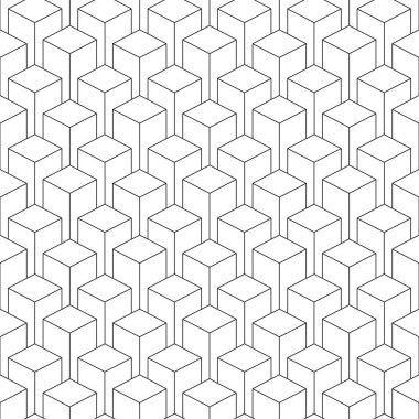 Soyut geometrik dikişsiz doğrusal desen.