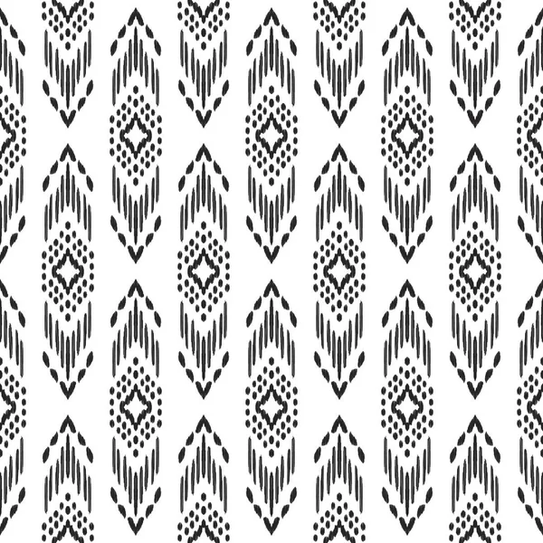 Ikat patrón sin costuras. Fondo tribal .. — Vector de stock