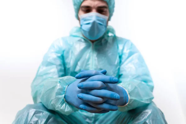 Coronavirus Doutor Enfermeira Retrato Trabalhando Nos Hospitais Lutando Contra Coronavírus — Fotografia de Stock