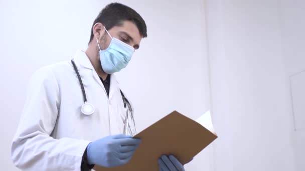 Coronavirus Gracias Doctores Enfermeras Trabajando Los Hospitales Luchando Contra Coronavirus — Vídeo de stock