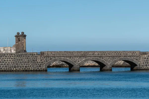 Castello Dei Cannoni Fortezza Arrecife Lanzarote Isole Canarino — Foto Stock