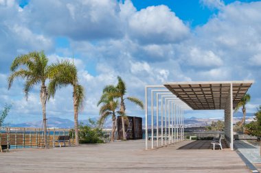 Arrecife Lanzarote adasının merkezine park et.