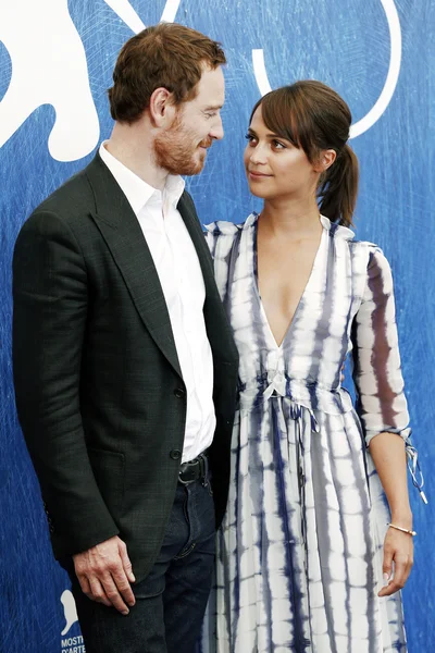 Alicia Vikander, Michael Fassbender — Foto de Stock