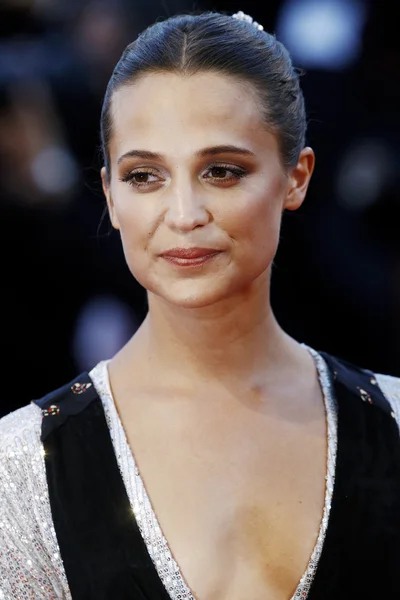 Актриса Алісія Vikander — стокове фото