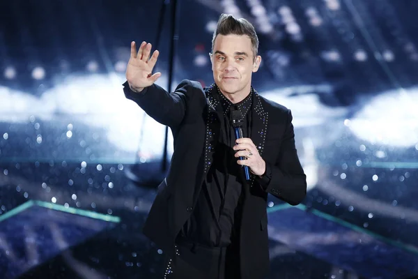 Cantante Robbie Williams — Foto de Stock