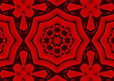 Kaleyidoscope Geometrik Soyut Fraktal arkaplan