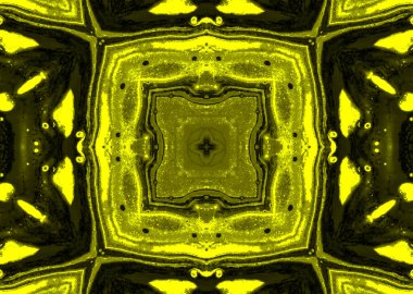 Soyut arkaplan şablonu Soyut Arkaplan Kavramsal Modeli Simetrik Dekoratif Kaleydoskop Hareketi Geometrik Çember ve Yıldız fraktal Şekilleri