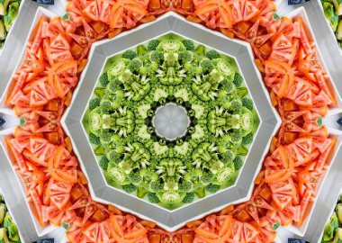 Soyut Arkaplan Kavramsal Düzen Simetrik Dekoratif Dekoratif Kaleydoskop Hareketi Geometrik Çember ve Yıldız Fraktal Şekilleri