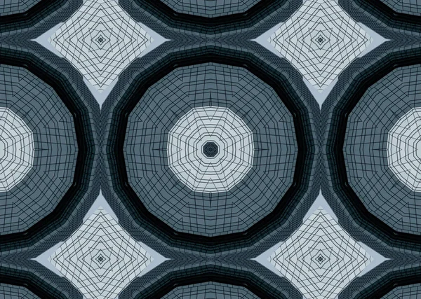 Abstraktní Koncept Pozadí Symetrický Vzor Ornamentální Dekorativní Kaleidoskop Pohyb Geometrický — Stock fotografie