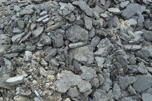 Piedras Oncretas Construyendo Basura Piedras Gris —  Fotos de Stock