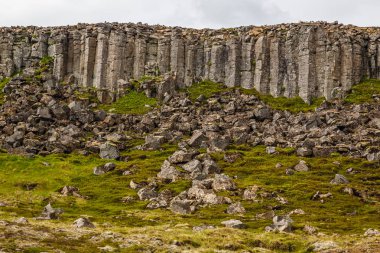 Gerduberg dolerite cliffs  basalt rock formation, Sn��fellsnes,  clipart