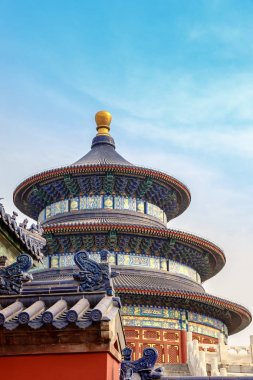 Foregro süslü çatı ile iyi hasat için dua salonu