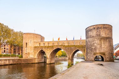 Bridge of holes or Pont des Trous, the medieval bridge across th clipart